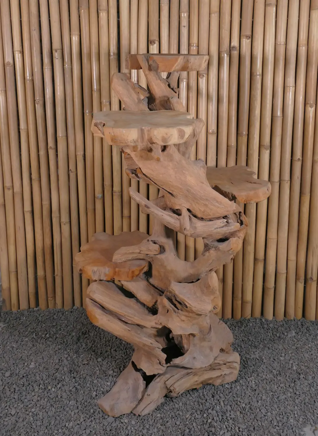  Product image 3 of the product “Shelf made of teak wood about approx. 140cm height ”